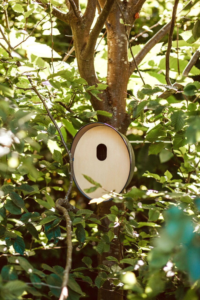 Vogelhuisje Ovaal Antraciet