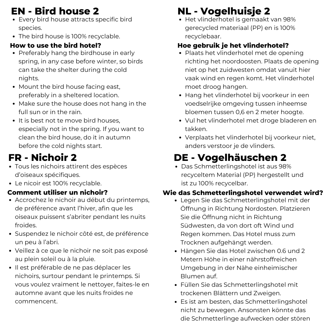 Vogelhuisje Ovaal Antraciet Vogelhuisje Ovaal Antraciet