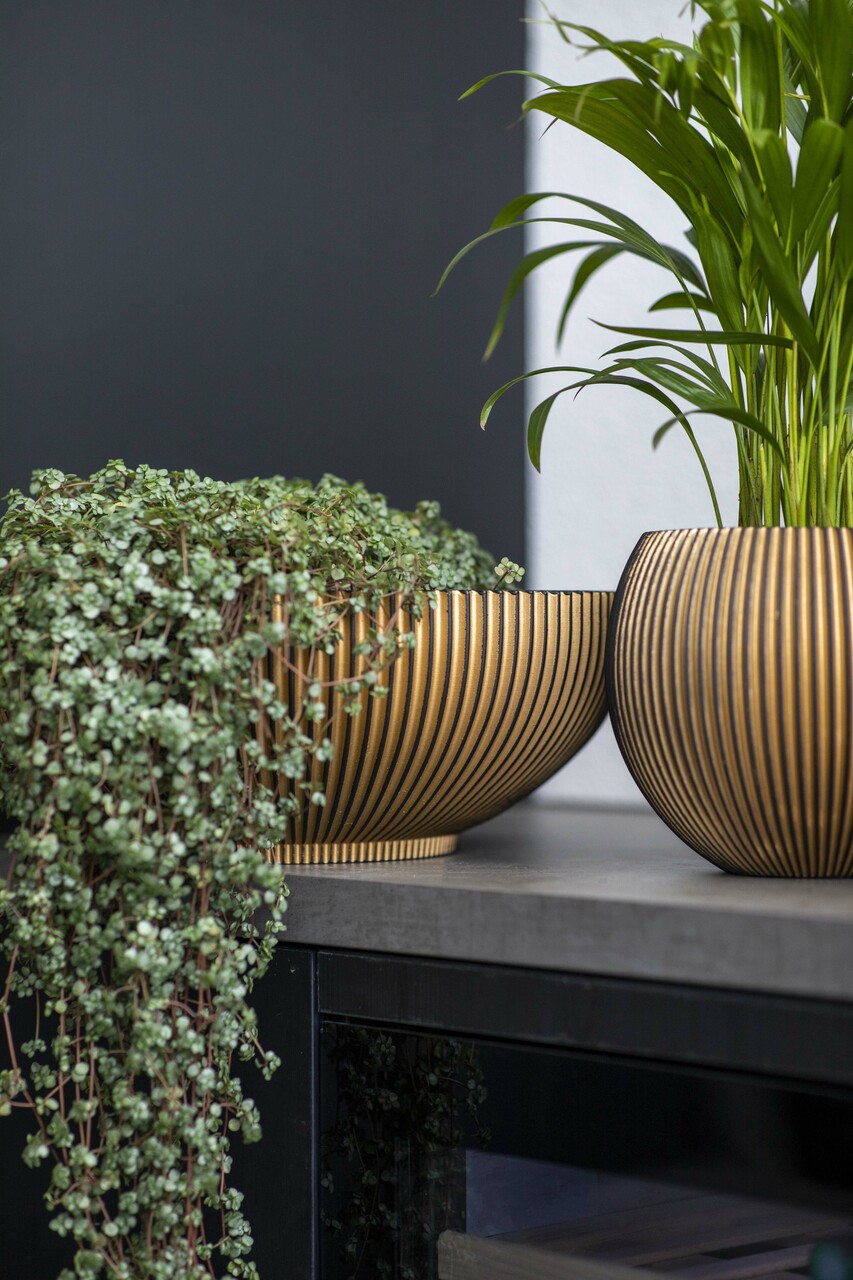 Schaal Groove Zwart Goud Schaal Groove Zwart Goud