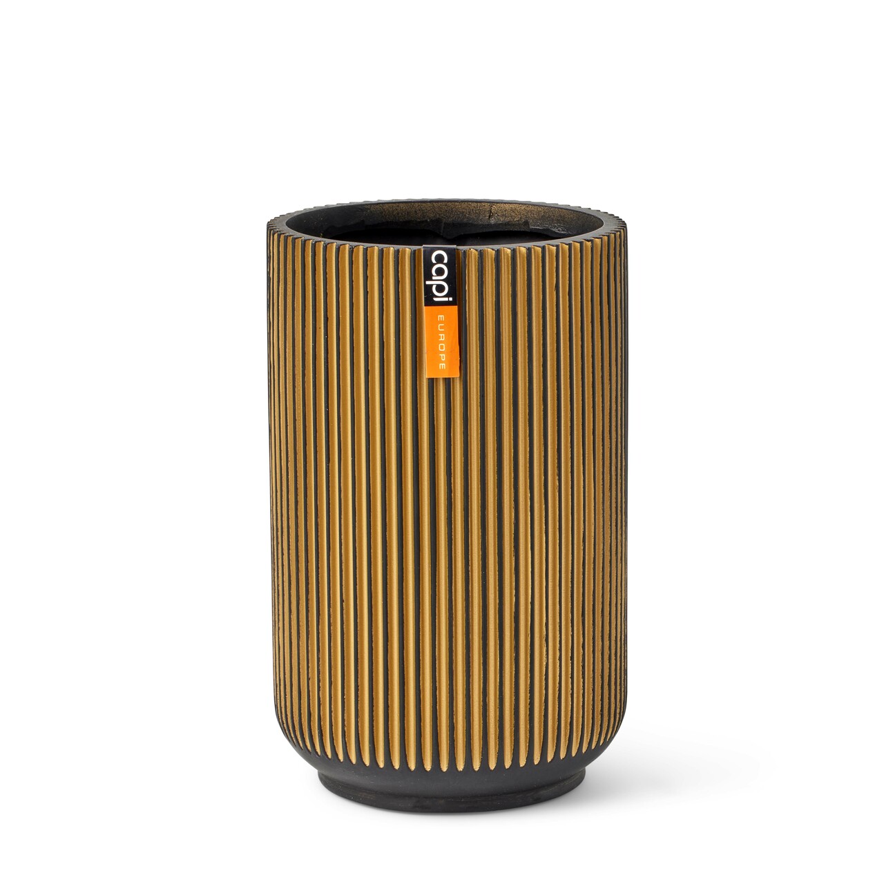 Vaas Hoog Groove Zwart Goud Vaas Hoog Groove Zwart Goud