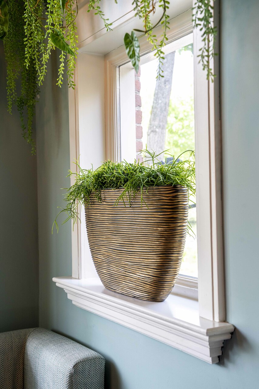 Pot Ovaal Rib Goud Zwart Pot Ovaal Rib Goud Zwart