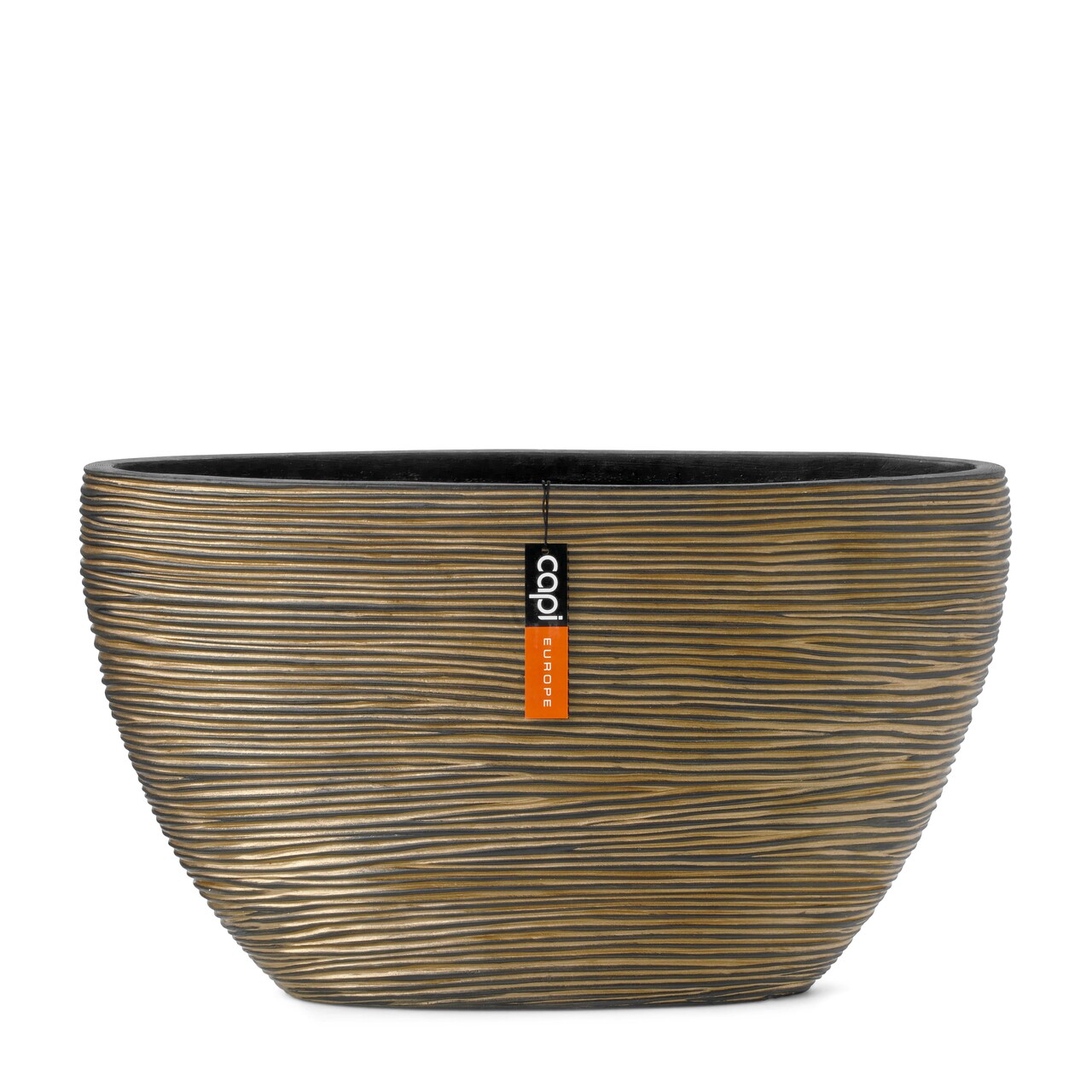 Pot Ovaal Rib Goud Zwart Pot Ovaal Rib Goud Zwart