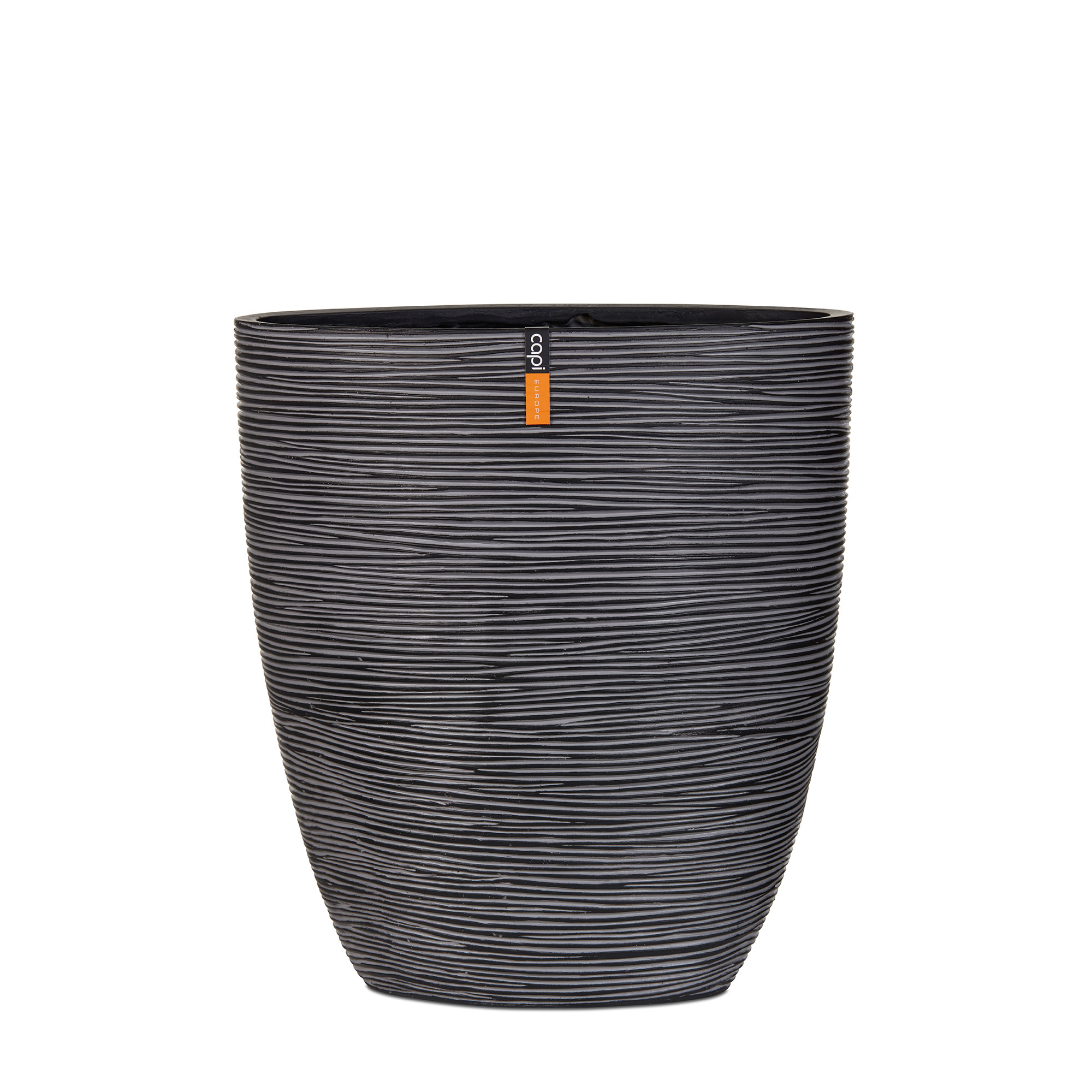 Pot Ovaal Rib Antraciet Pot Ovaal Rib Antraciet