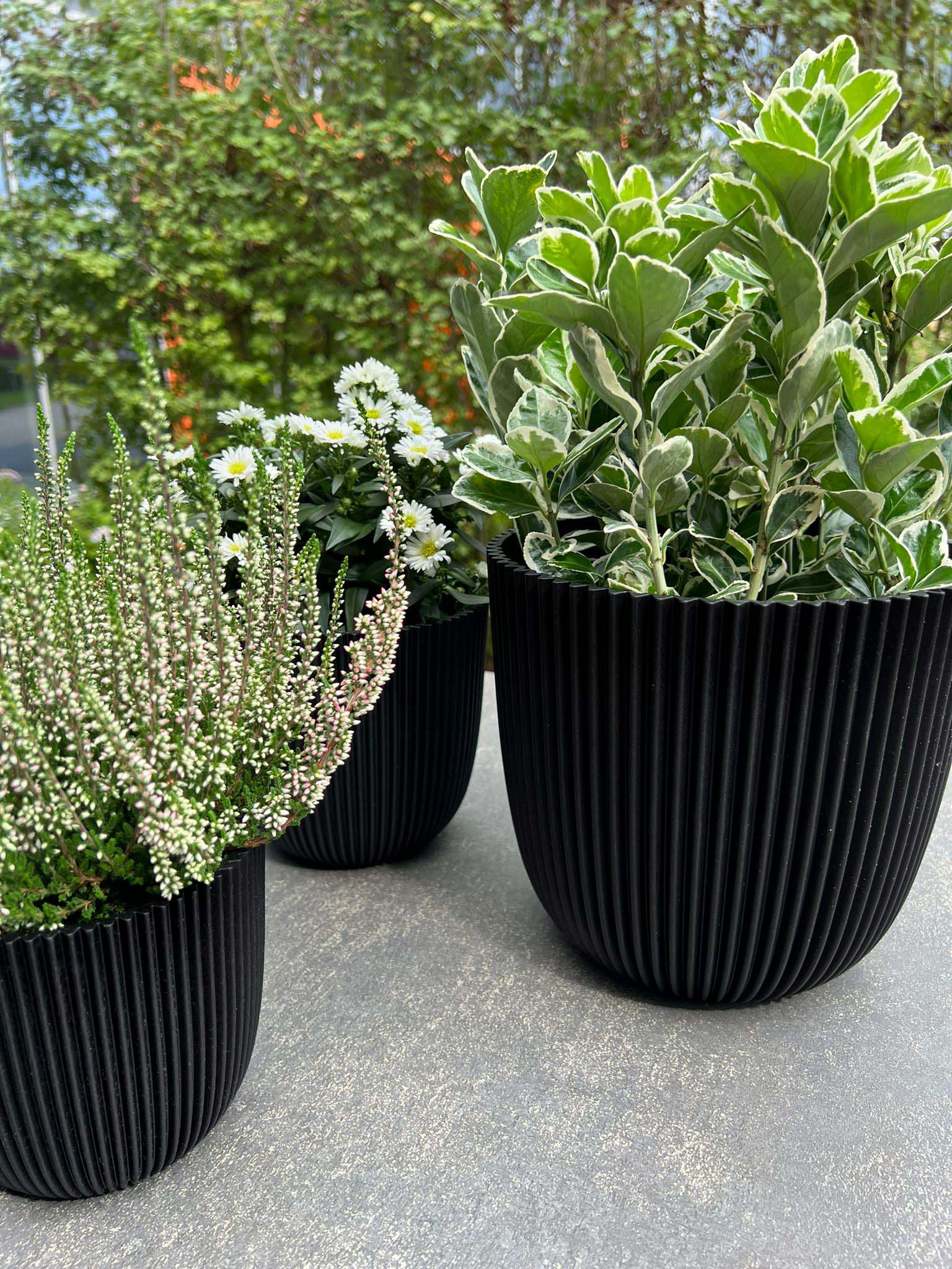 Pot Bol Groove Textiel Zwart Pot Bol Groove Textiel Zwart