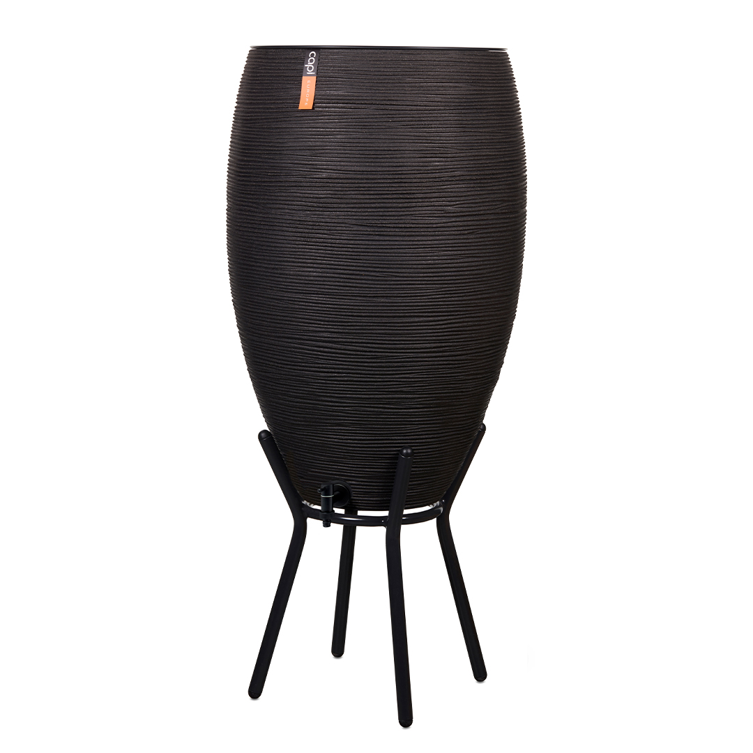 Regenton Rib 130L Zwart  Regenton Rib 130L Zwart