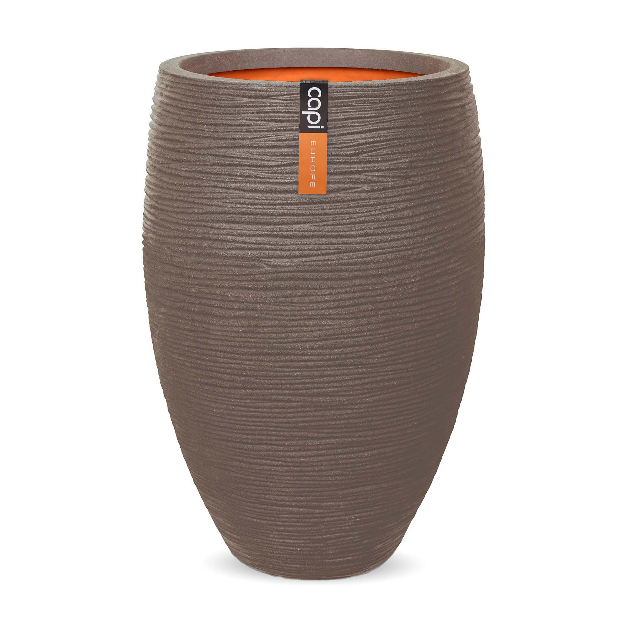 Vaas elegant deluxe Rib NL warm taupe