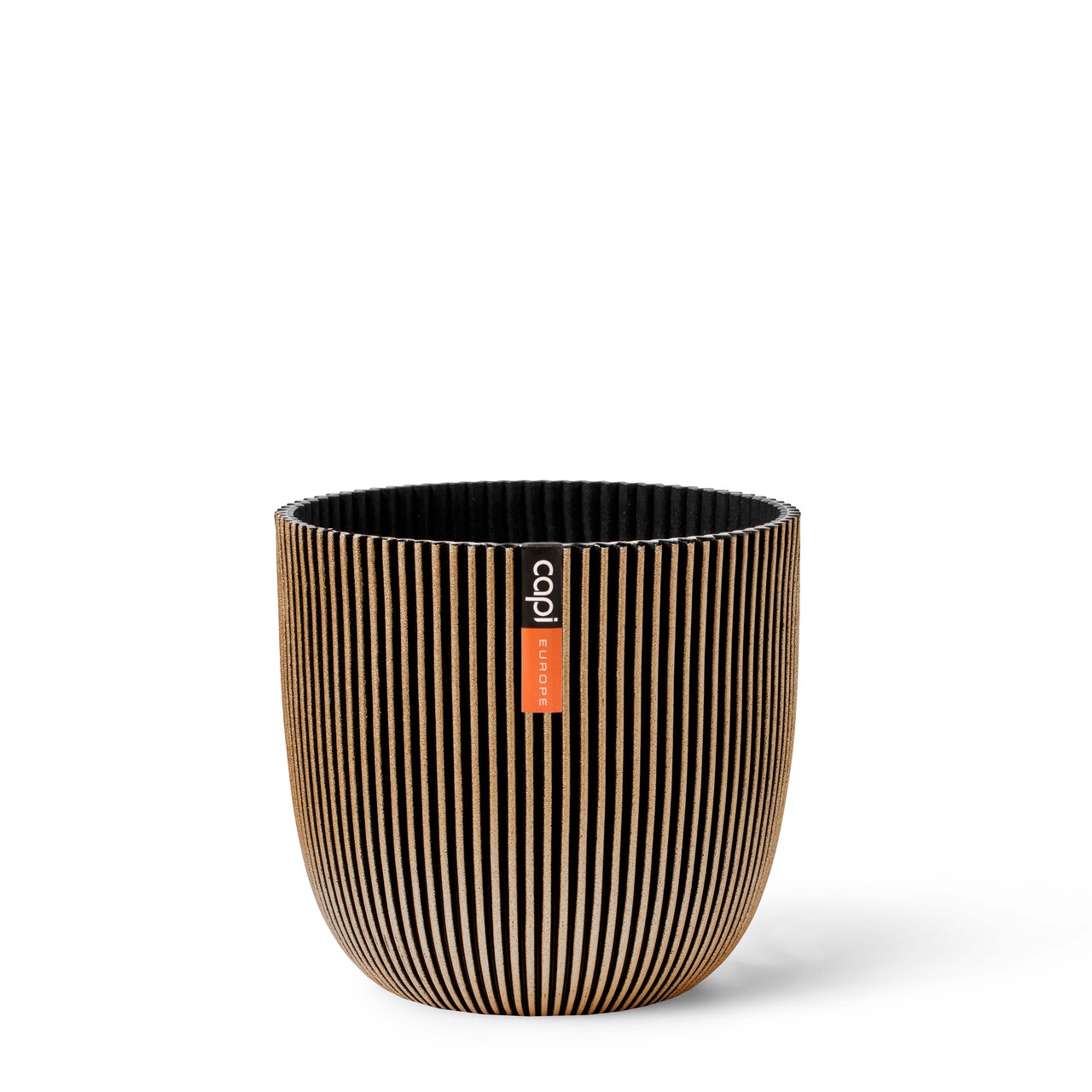 Pot bol Groove Textiel goud zwart Pot bol Groove Textiel goud zwart