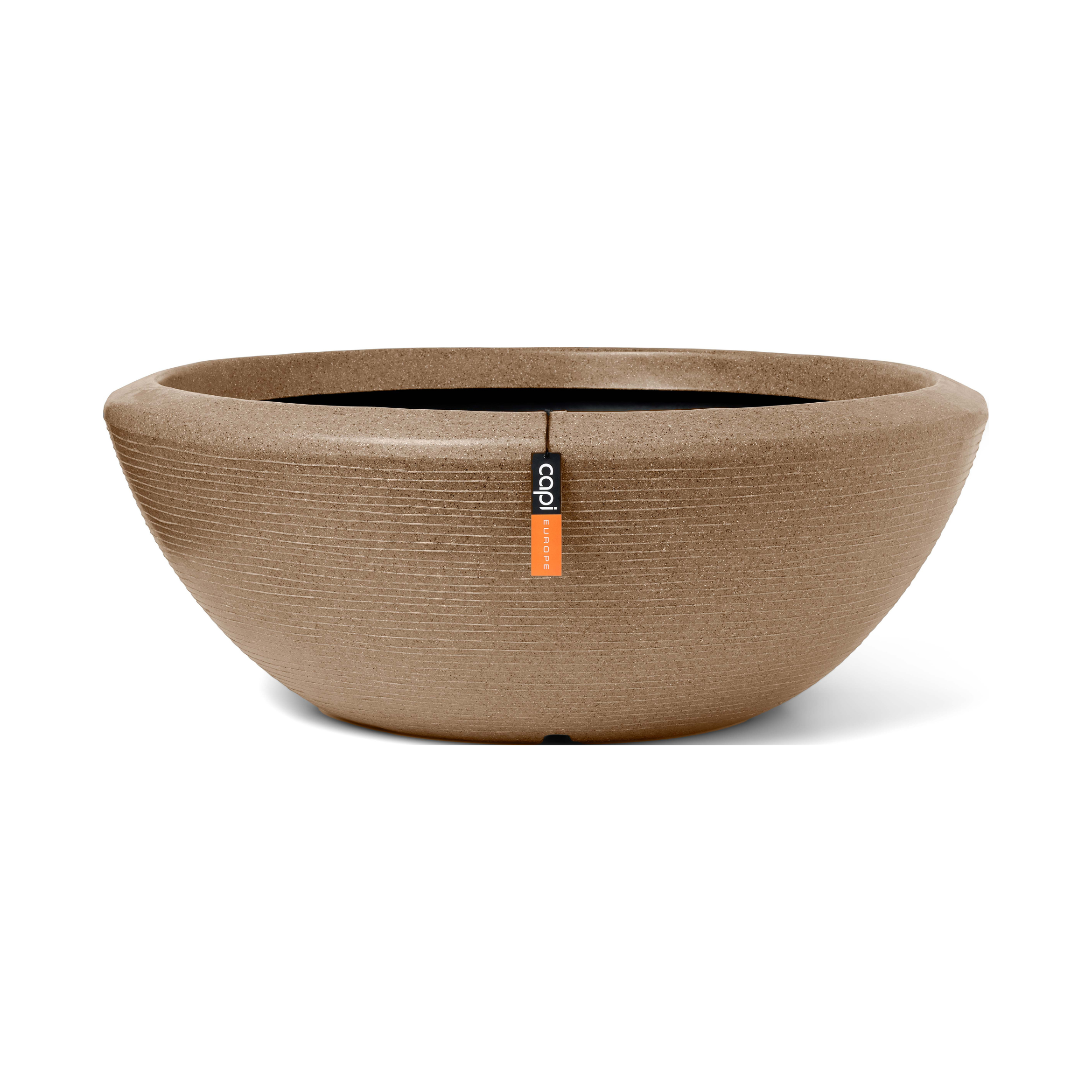 Schaal laag Arc Granite warm taupe