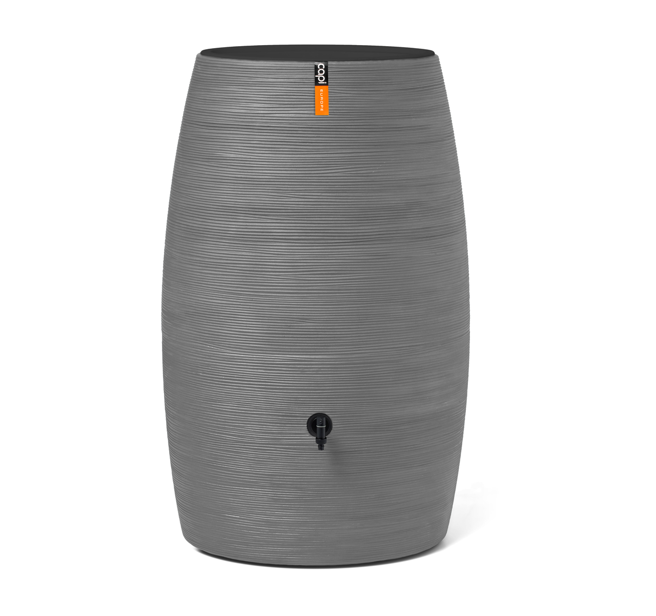 Regenton Rib 130L donkergrijs