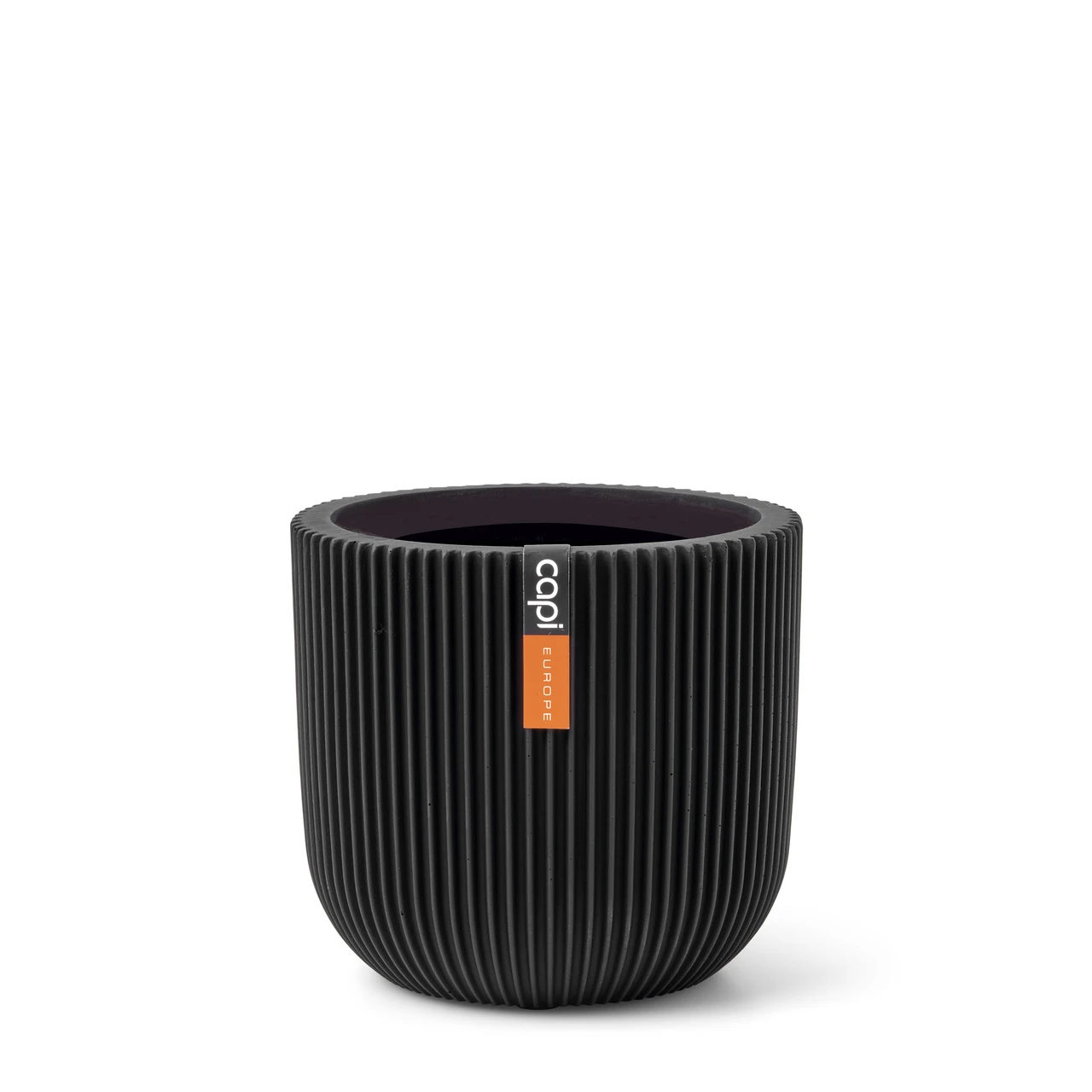 Indoor Groove Planter Ball Black