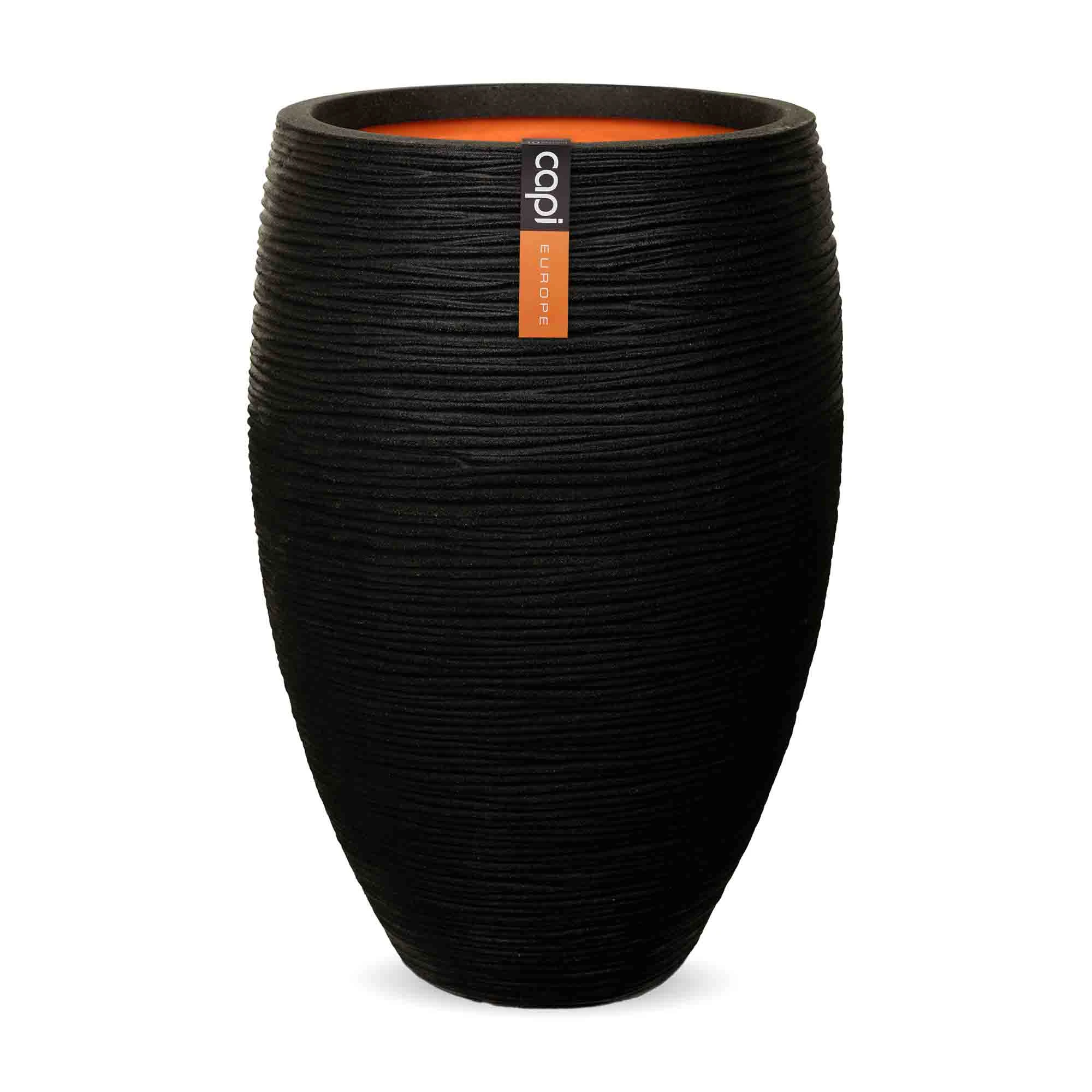 Vase Elegant Deluxe Rib Black