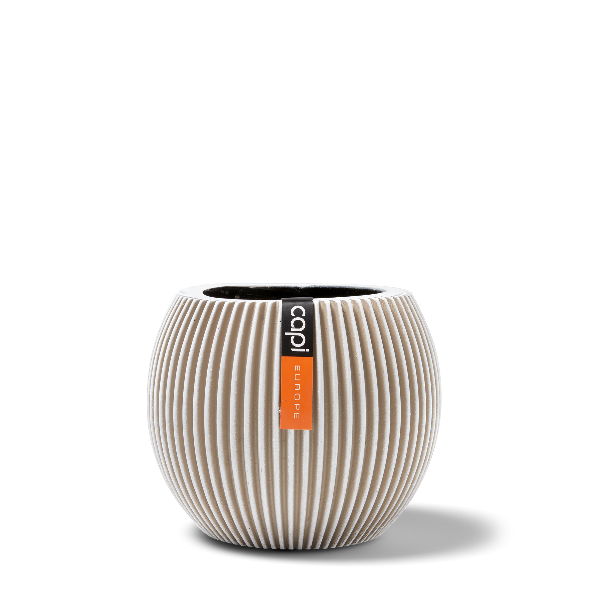 Indoor Groove Vase Ball Ivory