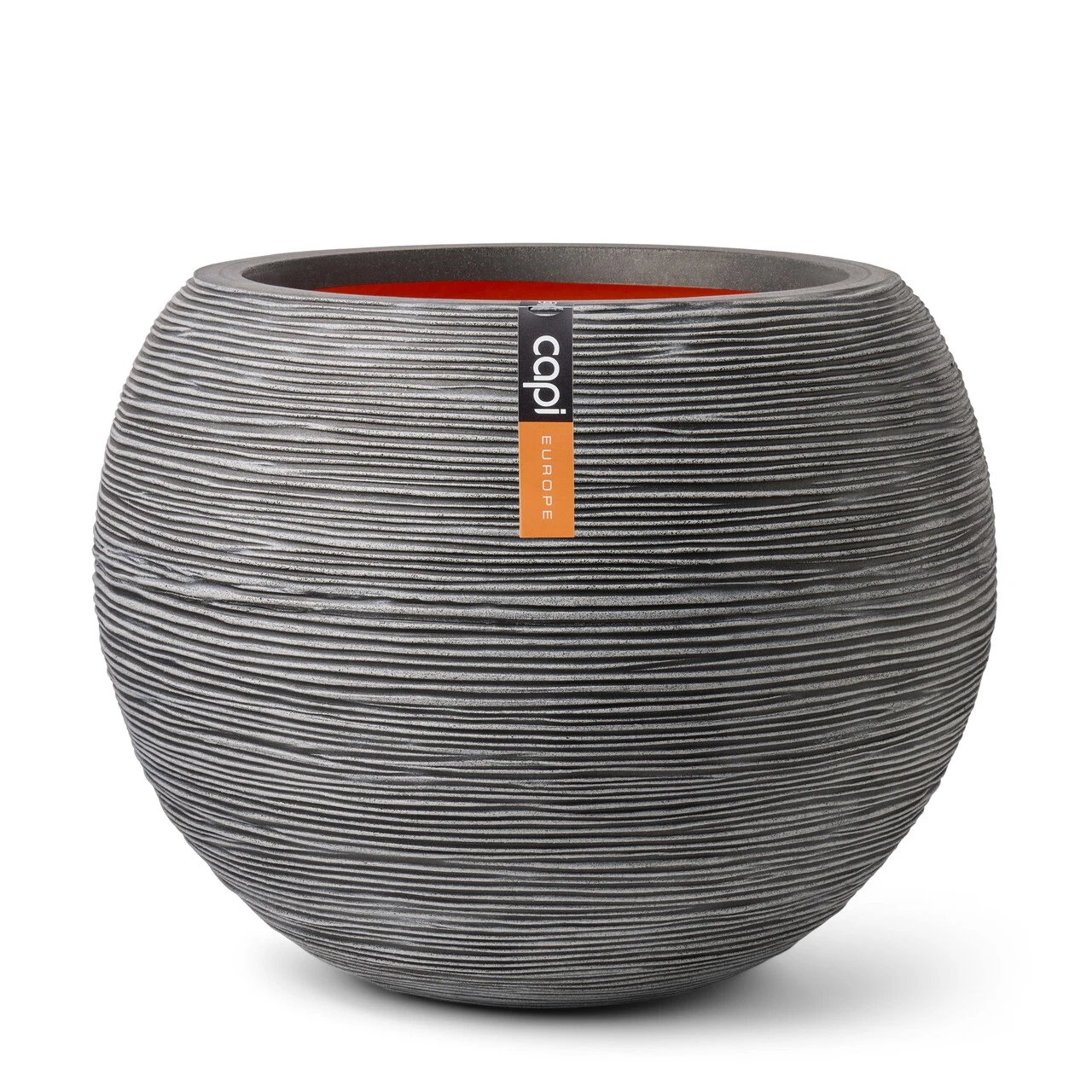 Vase ball Rib Anthracite