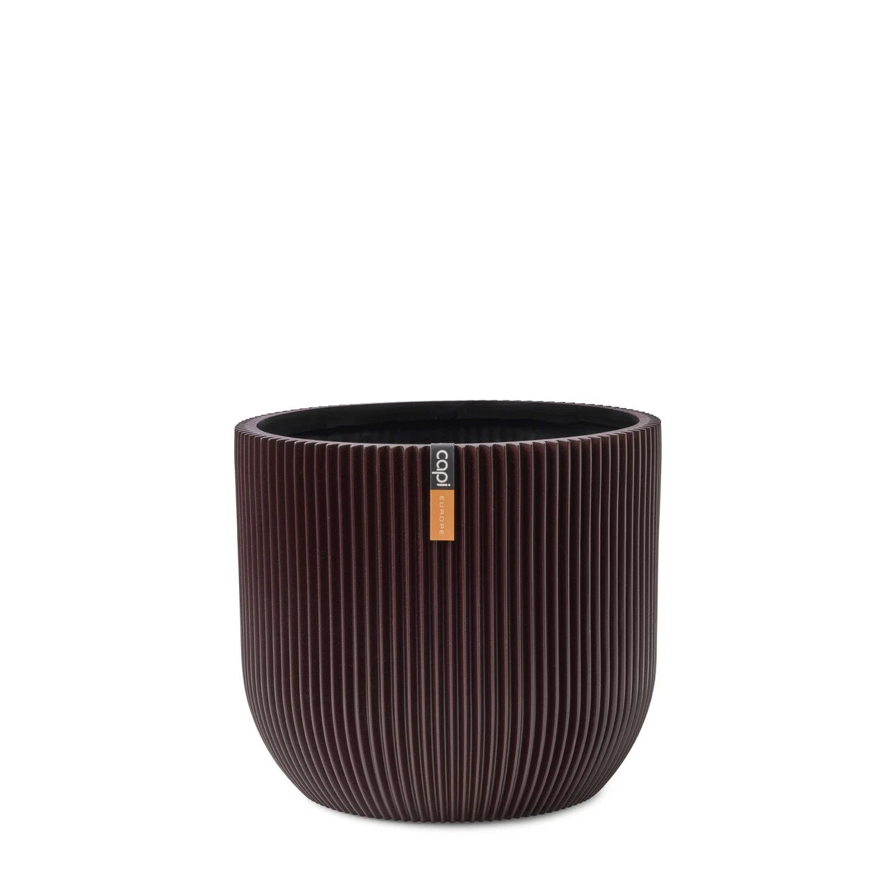 Indoor Groove Planter Ball Black red