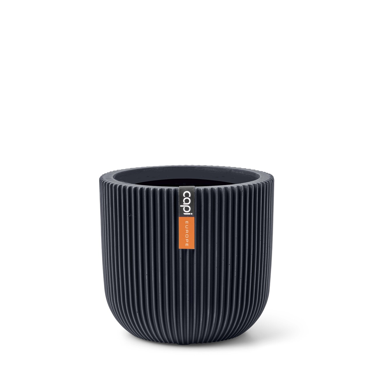 Indoor Groove Planter Ball Graphite Grey Indoor Groove Planter Ball Graphite Grey
