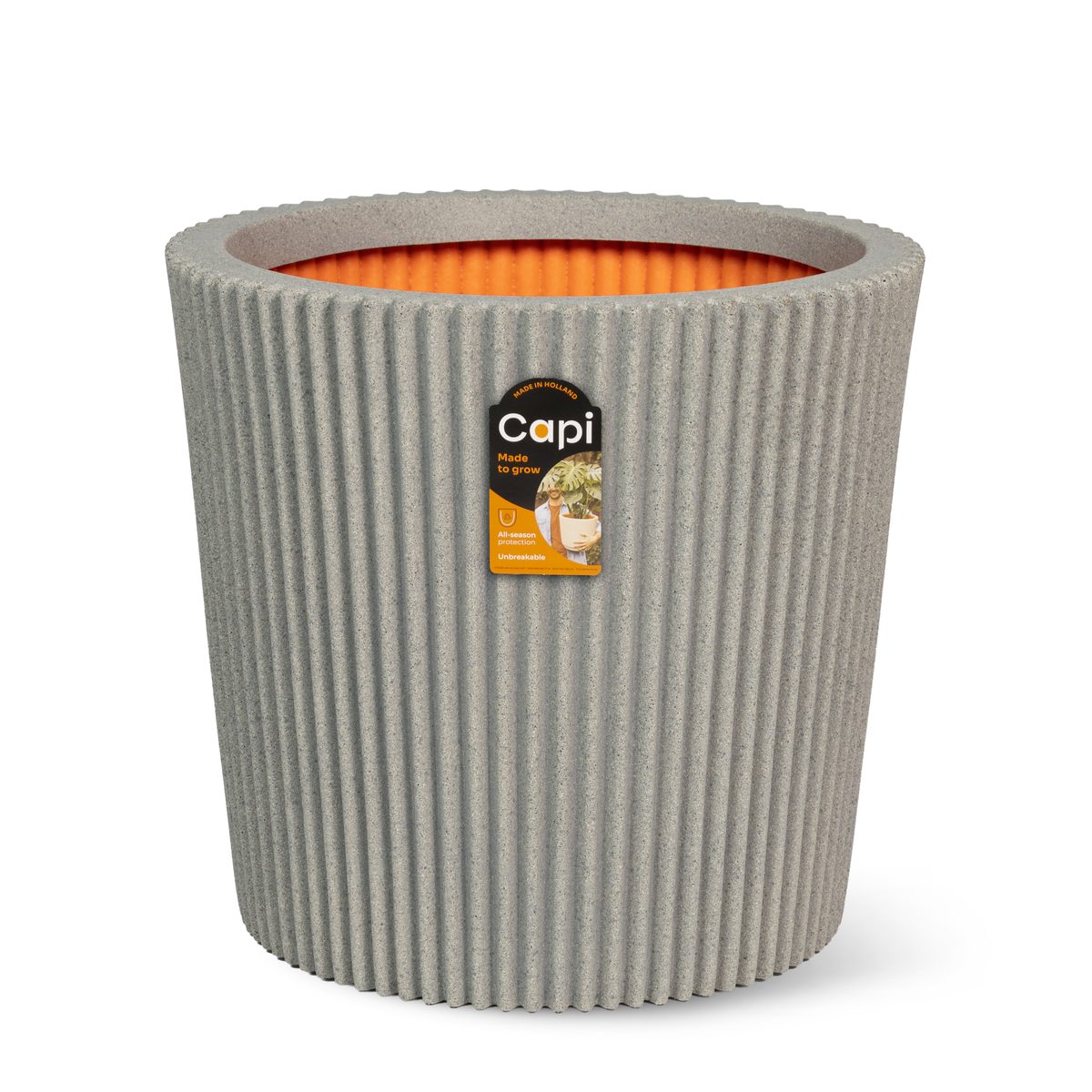 Vase Conical Groove Concrete Vase Conical Groove Concrete